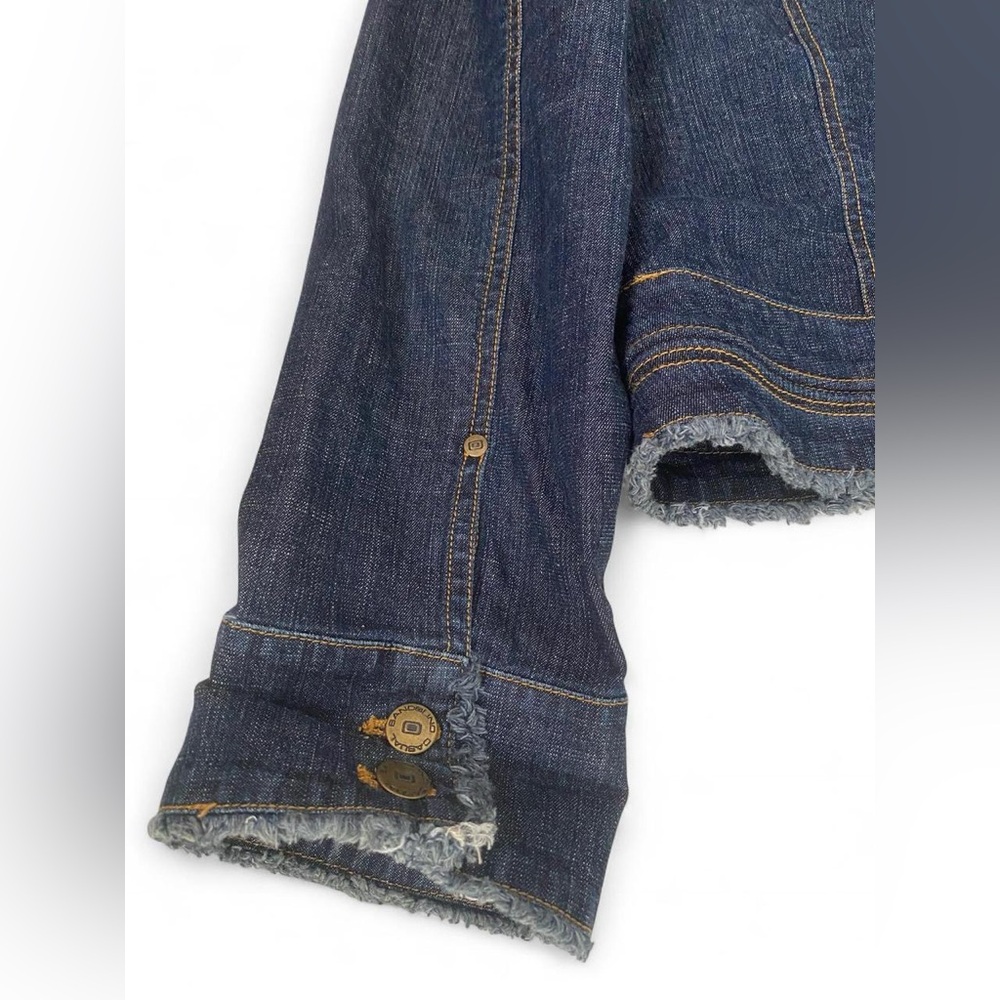 Y2K Bandolino Dark Wash Denim Jacket XL - Bohochic, Coastal Cowgirl, Indie - Picture 9 of 10